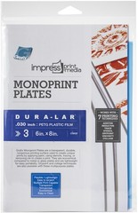 Impress Monoprint Plates 3/Pkg 6X8