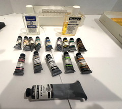 VINTAGE MARSHALL’S PHOTO OIL COLORS HOBBY SET WITH 15 OIL COLORS