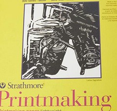 Paper Pad 300 Series Lightweight Printmaking, White, 40 Sheets – 333-8 8″x10″