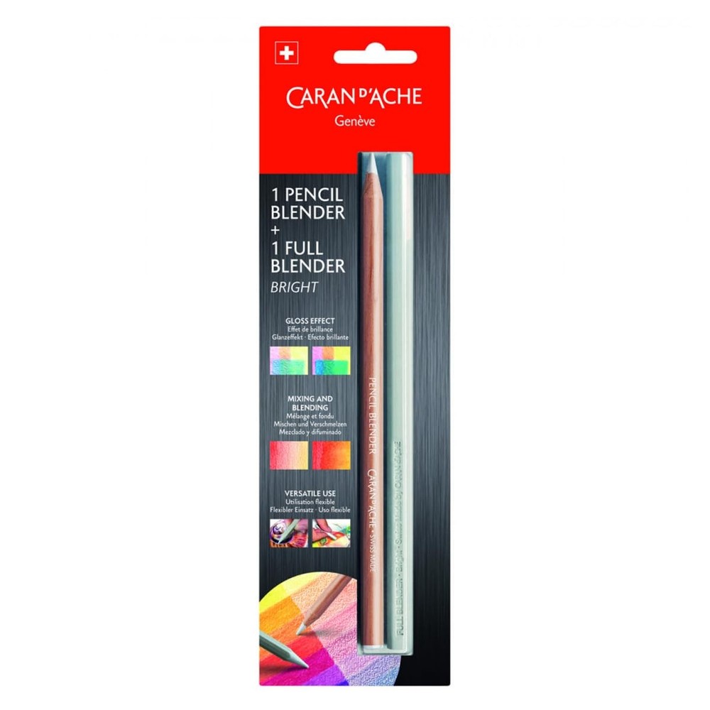 Caran d’Ache Blender Pen Full Blender Bright Wood Cased 2-Piece 0902.301, One