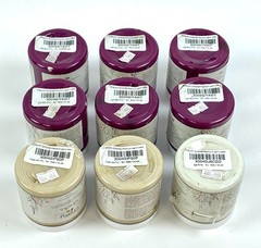 Chalky Chicks Paint Logan Berry Cuppa Latte Aged Burlap 8 oz Each Set of 9