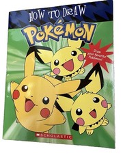 How To Draw Pokémon, Drawing Instruction Book, by Scholastic, Pokémon Characters