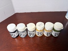 Formula P3 Paint – Grey, Yellow, Olive Green, Black – (Lot of 6) *READ
