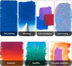Oil Pastels Set of 75 PCS (8 X 60 Mm), Soft Oil Pastels for Art Painting, Dra…