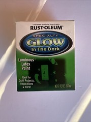 Rust-Oleum 214945 Specialty Glow In The Dark Luminous Latex Paint 7oz NEW