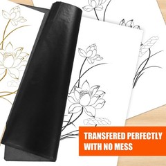 50 Sheets Carbon Transfer Paper – Black Graphite, 8.3 x 11.8 Inch,
