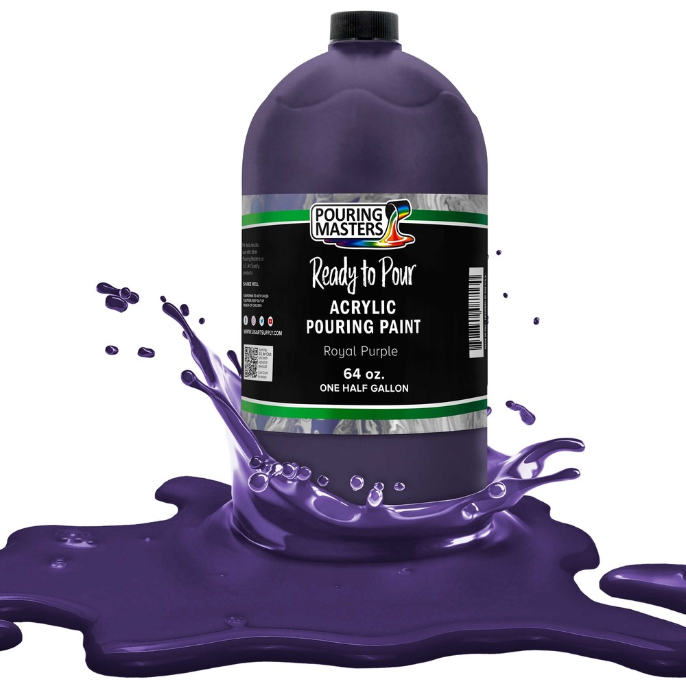 Pouring Masters Royal Purple 64-Ounce Bottle Water-Based Acrylic Pouring Paint