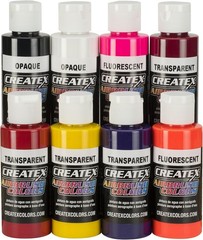 Createx Colors 5804-00 Createx Pearl Airbrush Set, Assorted Colors, 2 oz, 6