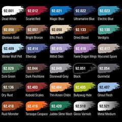 D&D Prismatic Paint (Acrylicos Vallejo) 8mL (60 different paints)