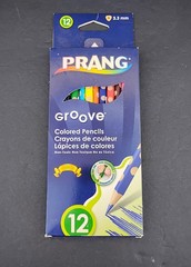 Prang Groove Triangular Pencils Assorted Colors Set of 12 – 3.3mm