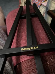 16″ Black Wood Display Stand A-Frame Artist Easel