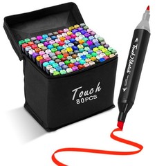 80 Colors Alcohol Markers, Dual-Tip Alcohol Based Art Markers, 2021 Premium B…