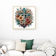 5D Faith in the Cross Diamond Painting Kits for Adults Beginner, DIY Round Full.