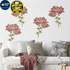 8 Pcs Large Flower Stencils for Painting, 11.81 X Inch Large, White