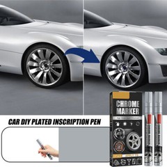 6× Liquid Mirror Chrome Marker Set DIY Car Paint Pen Metal Marker Plated Pens US