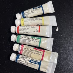 Winsor & Newton Winsor Indigo + green blue shade watercolor 5mL Lot of 6