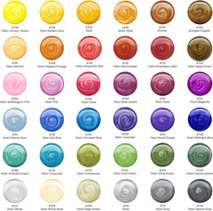 Metallic Gouache Paint, Set of 36, 12Ml/0.4 US Fl Oz Gouache Paint Tubes, Glitte