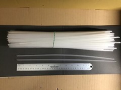 25 PLASTIC TUBES Polypropylene 7/32”OD 13-16”L Semi-Rigid Craft projects Pipe