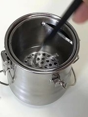 Artist Brush Clean Bucket Stainless Steel Brush Washer for Oil Painting Medium
