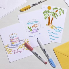 S-Note Creative Markers, Pastel Highlighters, Art Marker Set, Assorted Colors…