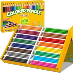 288 Count Colored Pencils Bulk, 16 Assorted Colors, Pre-sharpened Coloring Penci