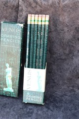 VTG Venus 3820 HB Drawing Pencils Black, Single Color Box of 12 New 3 Available