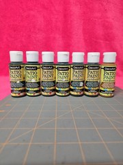 DecoArt Patio Paint Outdoor Acrylic 2oz Pine Green(6) & Pinecone Brown(1) Bundle