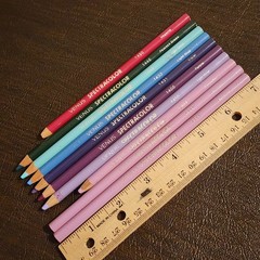 10 Venus SPECTRACOLOR Colored Pencils Lot Vintage Rare Art Supplies