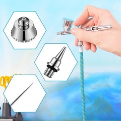 For Airbrushes Spray Gun 0.2/0.3/0.5mm Airbrush Nozzle Needle Replacement Parts