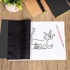Transfer Paper 200 Sheets 11.8×8.3 Inch Black Graphite Carbon Paper with 5