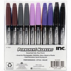 Inc. Permanent Markers Fine Tip 15 Assorted Colors 30 Count Fast Drying Ink New
