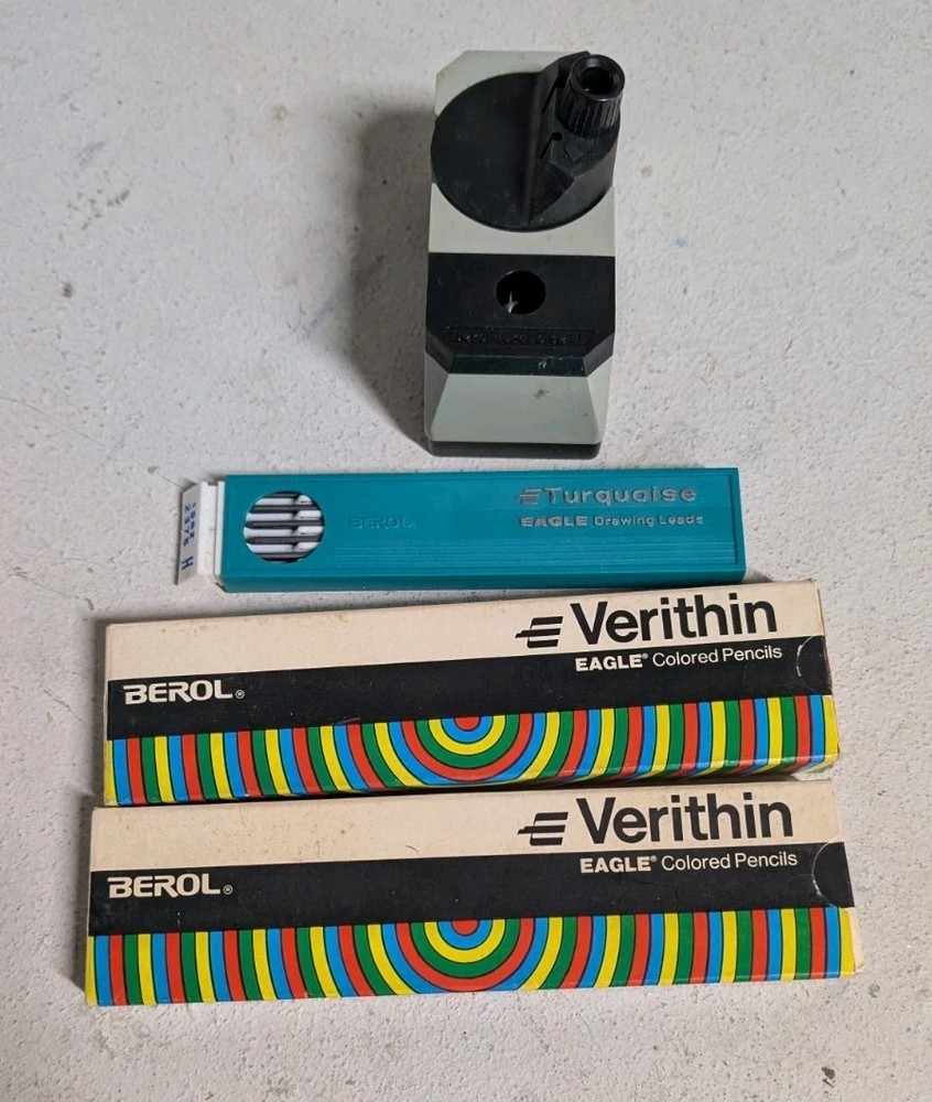 Lot of Vintage Berol Turquoise Pencil Lot