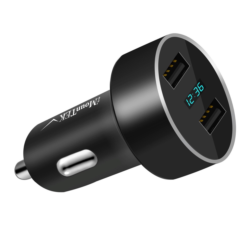 Universal 15W/3.1A Dual USB Car Charger Adapter Aluminum Alloy Fast Car Charg…