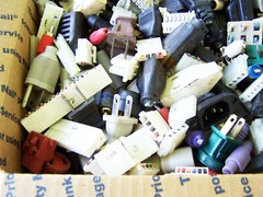 20 lbs Scrap Electrical Plugs for Art and Craft Work and Supply