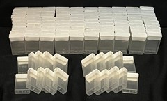 MEGA LOT BEADSMITH CLEAR PLASTIC TIC TAC FLIPTOP CONTAINER STORAGE BEADS JEWELRY