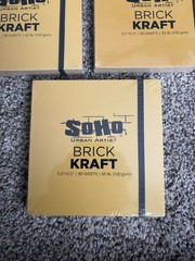 SoHo Urban Artist Brick Sketchbook Journals 20 Pack 5.5×5.5 Kraft 100GSM