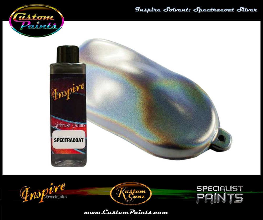 INSPIRE SPECTRACOAT SILVER 4oz AIRBRUSH, CUSTOM PAINT, SPECTRAFLAIR, ARTIST