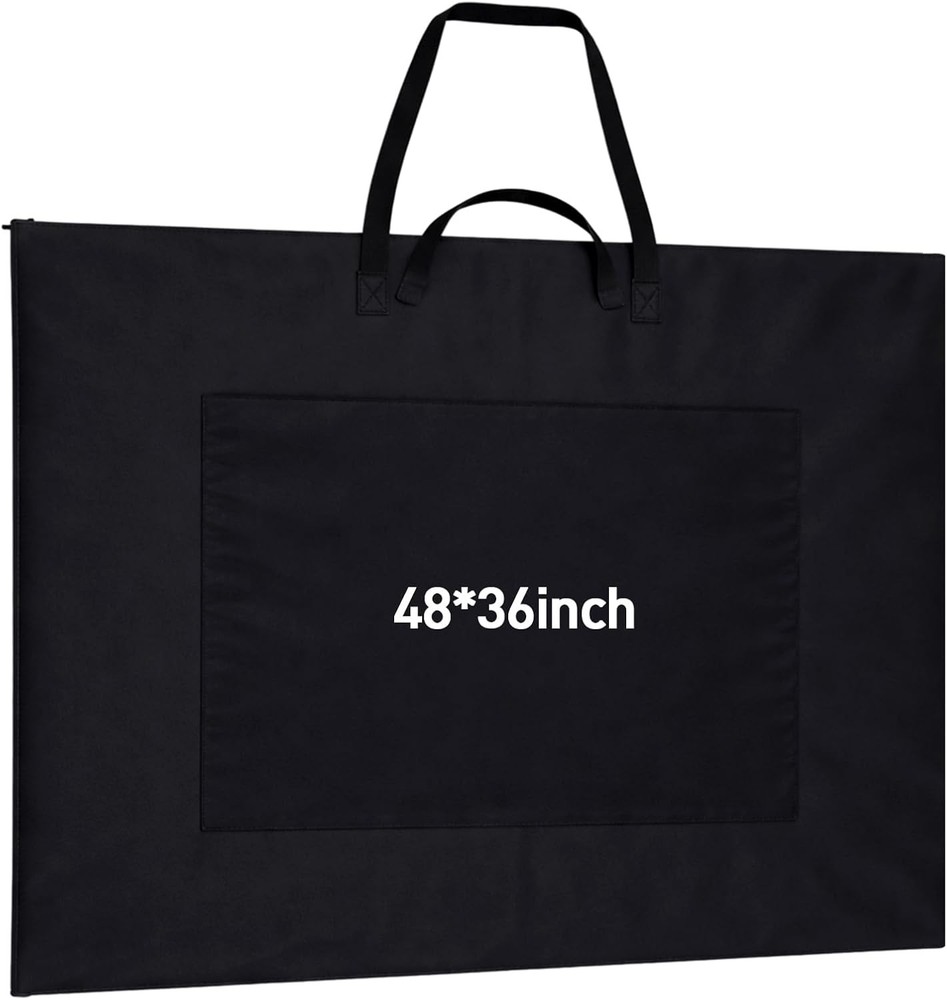 48 x 36” Extra Large Artist Portfolio Case with Shoulder, Waterproof Leather…