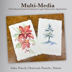Wanderings Handmade Deckle Edge Tent Cards – Folded to 2″ x 3.5″ – 1