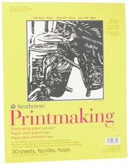 300 Series Printmaking Paper White 11×14 inches 30 Sheets 120g Block Print