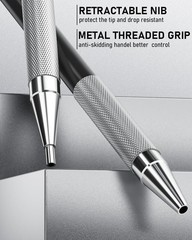38PCS Art Mechanical Pencils Set in Leather Case, 3 PCS Metal Drafting Pencil 0.
