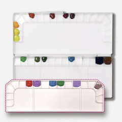 MIJELLO MWP-3036 Bulletproof Glass Perfect Color Watercolor Palette 36 Wells