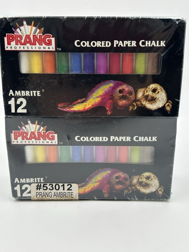 6 Boxes Prang Professional Colored Paper Chalk 12 Poster Pastello Sealed Bundle