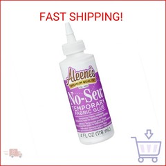 Aleene’s 15626 No-Sew Temporary Fabric Glue ,Multicolor,4 oz