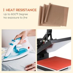 PTFE Sheets for Heat Press 3 Pack Non Stick PTFE Polytetrafluoroethylene She…