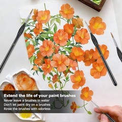 Micro Paint Brushes Set 10PCS Ergonomic Triangular Handles
