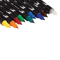 ABT Dual Brush Pen Set of 10, Primary