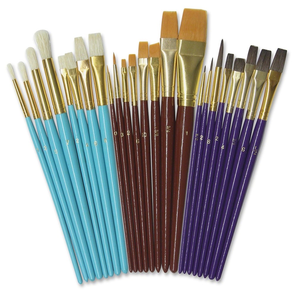 Deluxe Artist Paint Brush Assortment Set Professional Hobby Art Craft Tool