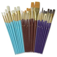 Deluxe Artist Paint Brush Assortment Set Professional Hobby Art Craft Tool