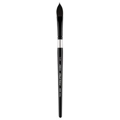 3009S-1/2 Black Velvet Oval Wash Paintbrush for Watercolor, Gouache, Inks, & …